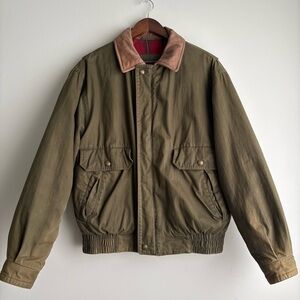Woolrich Loden Barn Jacket Men’s Medium-Suede Collar, Thermore Insulated